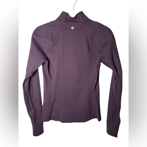 Lululemon Toasty Tech Half Zip Pullover Black Cherry Size 4 - Picture 7 of 9